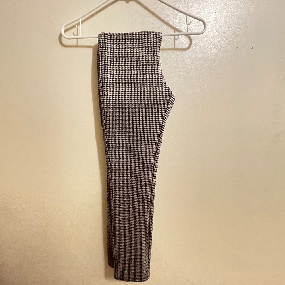 Plaid skinny pants